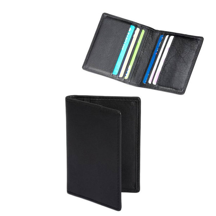 Black Leather Card Holder