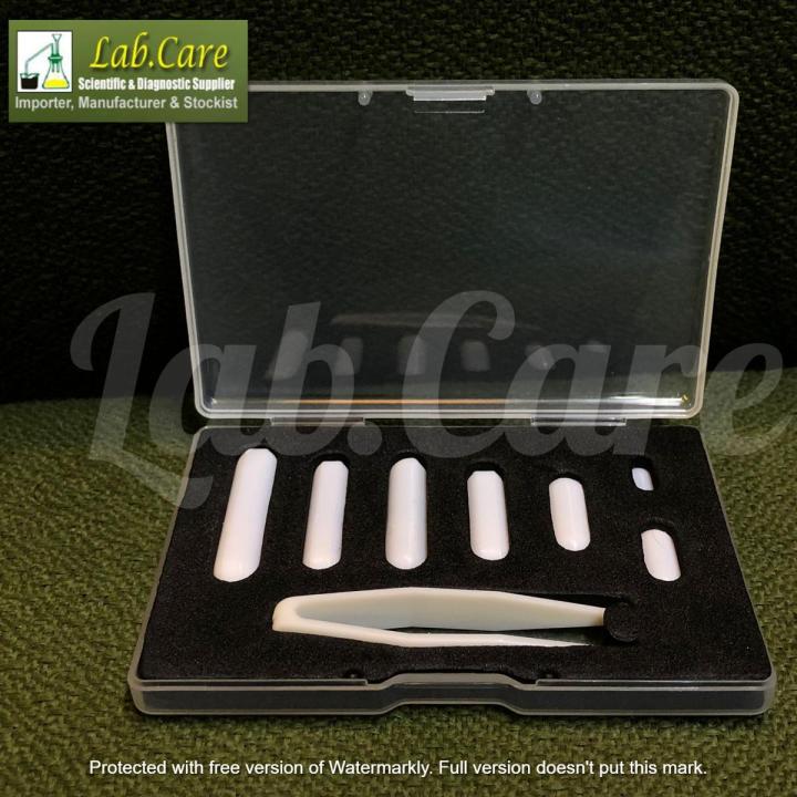 Magnetic Beats, Magnetic Stirrer Mixer Stir Bar Spin bar Stirring (35mm 30mm 28mm 25mm 20mm 12mm 10mm) Magnetic Stirrer Mixer Stir Bar Set, White Color, Laboratory Bar, Stir Plate Bar, Magnetic Beats set