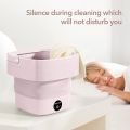 Portable Mini Folding Washing Machine, travel camping washing machine,Magic Foldable Small Clothes Washing Machine Washer Laundry Tub Wash Machine for Travelling.. 