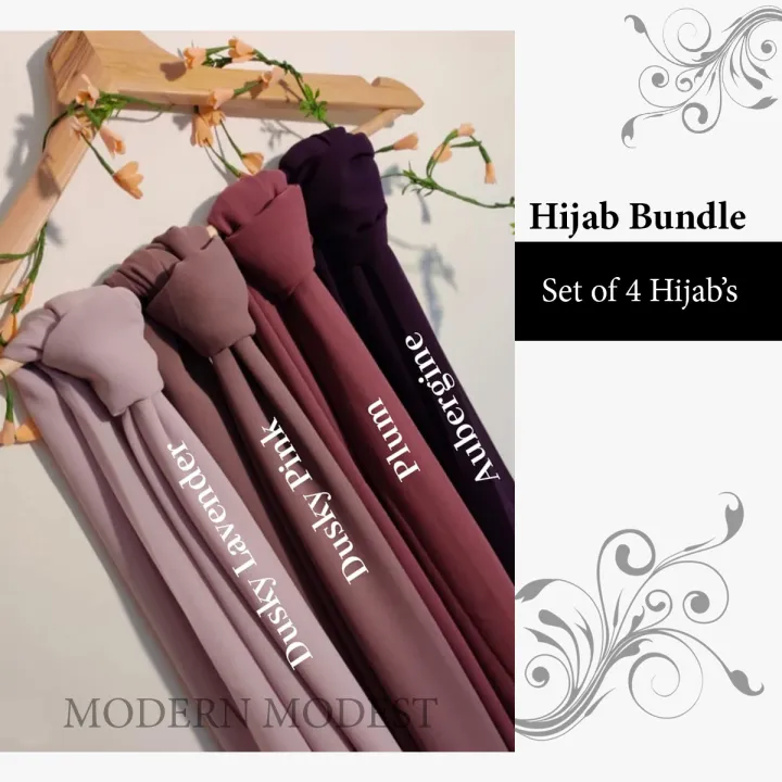 Modern%20Modest%20-%20Chiffon%20Georgette%20Hijab%20Bundle%20for%20Girls/Women%20-%20Image%204