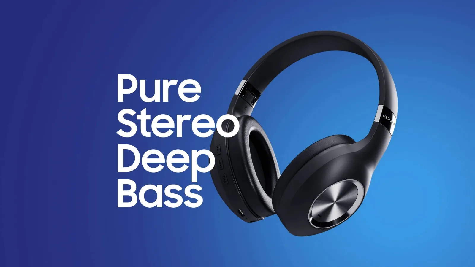Ronin R 1500 Wireless Headphones – Premium Bass, Foldable Design, 8-Hour Playtime & Dual Mode Connectivity