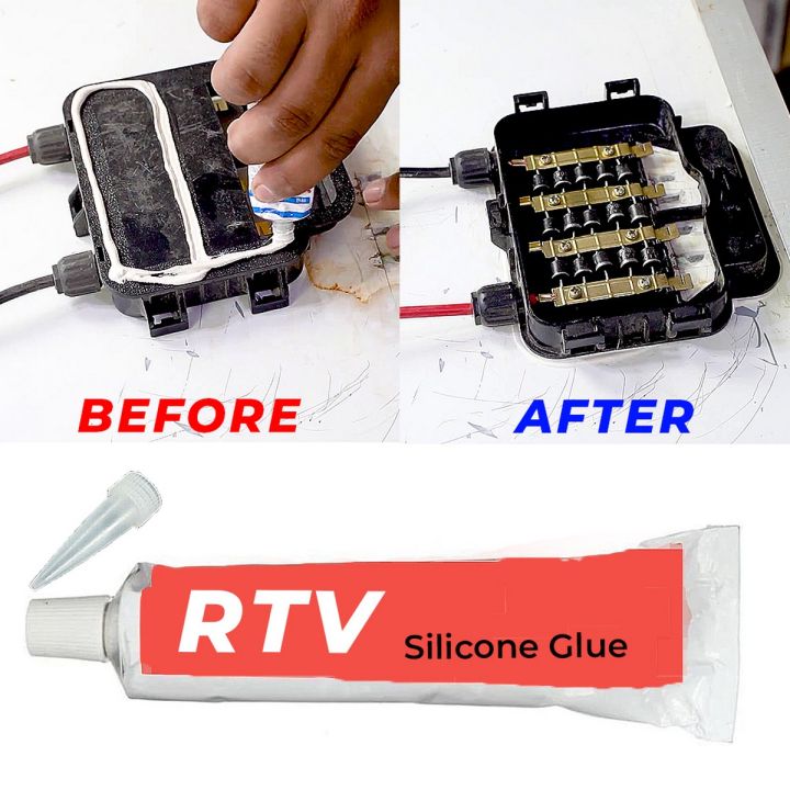 Solar Panel junction Box Electronics RTV Silicone Rubber Sealing Glue Fixed High Temperature Resistant Waterproof New Insulating Electronic Sealant