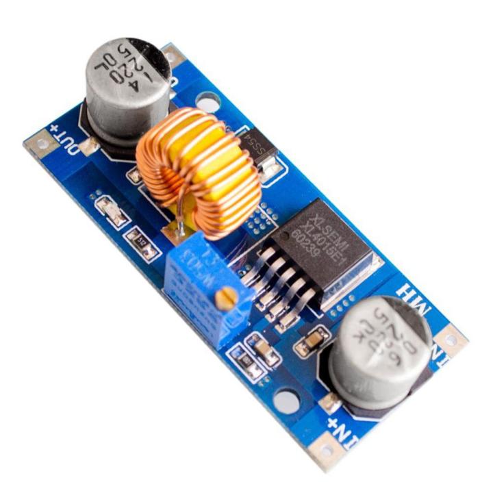 XL4015 Blue 5A DC Step Down Adjustable Power Supply Module LED Lithium Charger Board With Heat sink XL-4015 / XL 4015