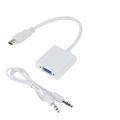 HDMI TO VGA Converter with Sound Audio Cable. 