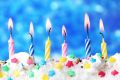 Small Multicolored Birthday Cake Candles- Pack of 10-Happy Birthday Candles. 