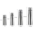 750ml Stainless Steel Vacuum Thermoses Flask Cup Hot Cold thermal Water Bottle Keeps Warm or Cool Silver With Free Bag. 