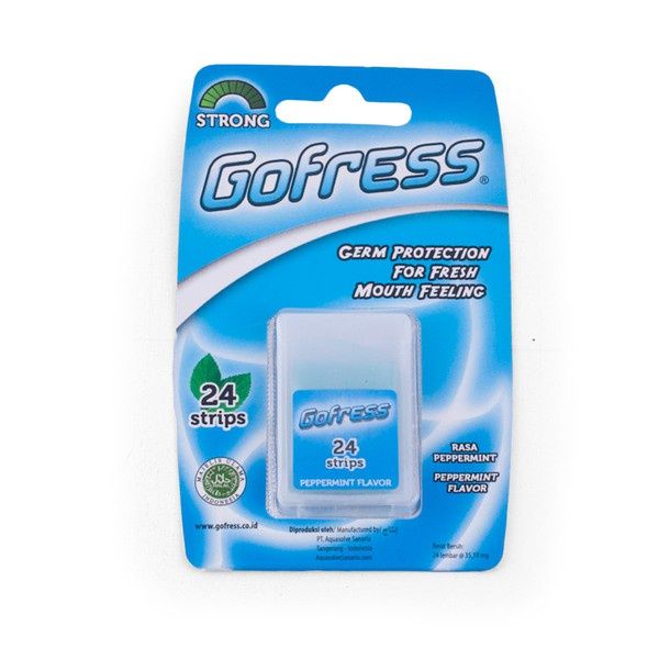 GOFRESS- Xylitol Mouth Freshener-Gums 24 Strips (Pack of 3)