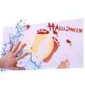 Halloween Gifts Blood Bath Mat Color Changing Sheet Turns Red Wet Horror Bloody Footprints Shower Carpet Bathroom Non-slip Rug. 