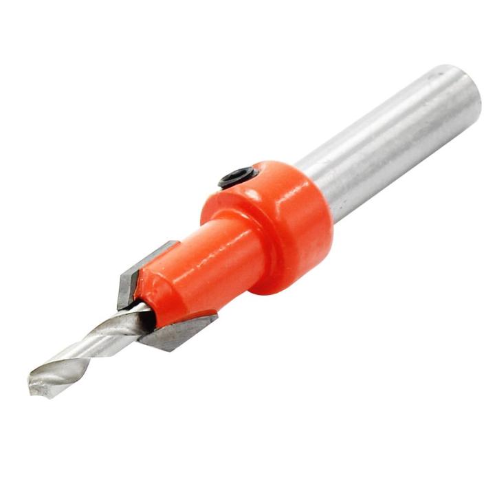 Countersink Drill Bit 8mm Round Shank for Wood Working, with Hex Key Wrench, Tapered Drill Bit for Drilling Holes Wood Processing, Plastic, Available in 3 sizes.