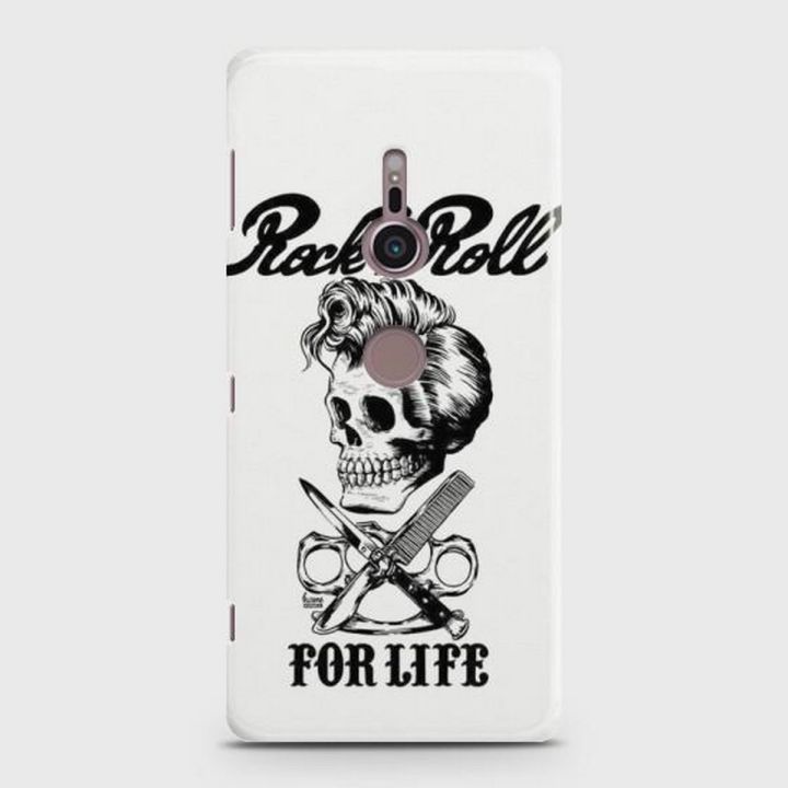 Sony Xperia XZ 2 Cover - SkinLee HQ Hard Case - Rock and Roll Skull - SKINLEE-372-1-371-233