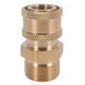 2X Pressure Washer Adapter Set M22 To 1/4 Inch Quick Connect Kit, M22 14Mm To 1/4 Inch Quick Connect Kit. 