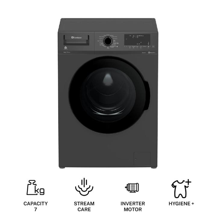 Dawlance 7 KG Front Load Automatic Washing Machine / AWM DWF 7200 X INV / Inverter / Front Load / Steam Care / Hygiene + / 19 Programs / With 10 Years Official Warranty