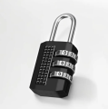 3 Digit Combination Padlock Resettable | Security Code Lock for Luggage Bag Gym Locker | Zinc Alloy Waterproof Lock | Travel Suitcase Backpack Lock. 