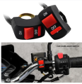 BIKE HANDLE SWITCH FOR ON/OFF-SWITCH FOR FOR LED LIGHTS-Universal Motorcycle Handlebars Switch ON/OFF Button Connector 12V Bike Handle Bar Stop Switch For LED Spotlight. 