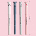 Cute Cartoon Erasable Gel Pen 0.35mm Black/Blue Ink Pen Student Stationery. 