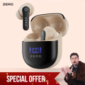 Zero® Crystal Wireless Earbuds | Bluetooth 5.4v Gaming Earbuds | 13mm Base Driver Earbuds  | Quad Mic ENC Earbudss | Earbuds for Calling | Noise Cancelling Earbuds | Bluetooth Earbuds for iOS and Android | Best Earbuds for Men and Women. 