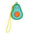 Dimple Fidget Toy Silicone Push Bubble Avocado Keychain Pendant Sensory Fidget Toys For Autism Stress Relievers For Adult. 