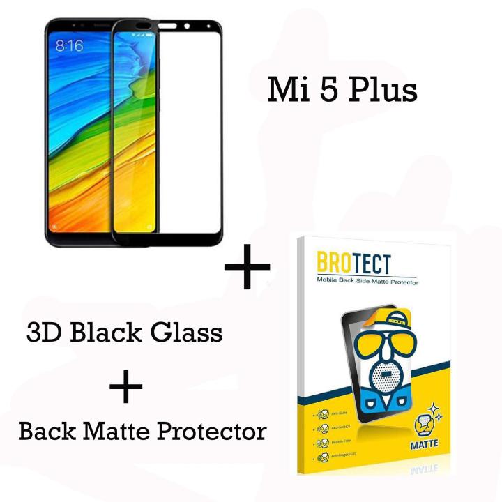 2-in-1%20Combo%20Pack%20For%20Xiomi%20Redmi%205%20Plus%20-%20Tempered%20Glass,%20Back%20Matte%20Protector%20-%20Image%204
