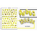 3D Smile Nail Art Stickers Nail Decals For Nails Trippy Smiley Face Self-Adhesive Manicure Japanese Design DIY Happy Accessories. 