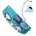 Power Bank Module with Digital Display & Temperature Sensor | Type-C & Dual USB Output. 