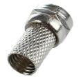 RG6 Connectors: High-Quality Coaxial Cable Connectors with RG 6 RF Compatibility for Satellite TV, CCTV, and More – Silver Finish. 