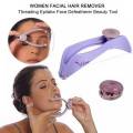Slique Facial Hair Threading Machine kit for Eyebrows, Face, Legs and Hand - Manual Mini Hair thread Remover for Men and Women. 