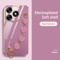 VRQR Love Bracelet case for infinix Itel S23 + Plus Back Cover Luxury Electroplating Case infinix Smart 8 X6525 itel A70 A665L. 