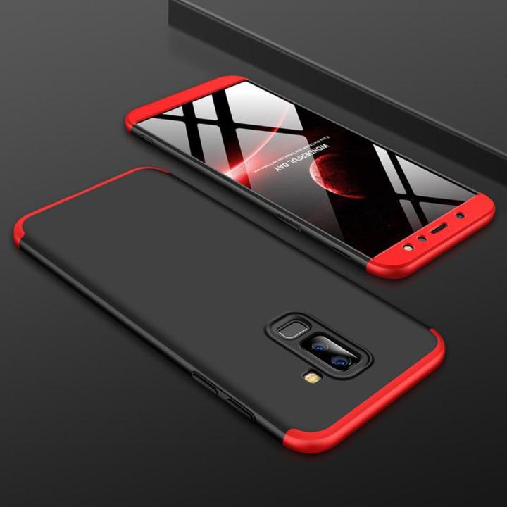 【 ETOP 】 For Samsung A6 Plus 2018 Ultra Slim 360 Degree Non-slip Shockproof Full Protective Case+Free Gift Phone Holder