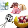 Small Stainless Steel Ice Cream Scoop Ice Ball Maker Ice Cube Ice Cream Spoon Kitchen Stainless Steel Ice-Cream Spoon (Pack of 1). 