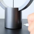 USB Rechargeable Hengpro Balance LED Table Lamp Ellipse Magnetic Mid-Air Switch Eye-Care Night Light Touch Control. 