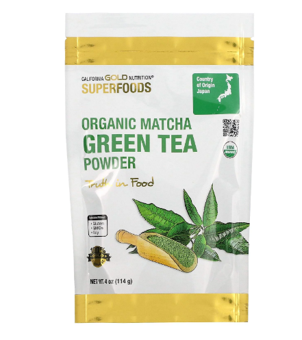 SUPERFOOD - Organic Matcha Green Tea Powder, 150g, California Gold Nutrition