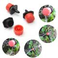 500pc 8Holes Red Adjustable Flow Dripper Micro Nozzle Dripper Emitter Drip Irrigation Sprinkler Nozzle Garden Watering. 