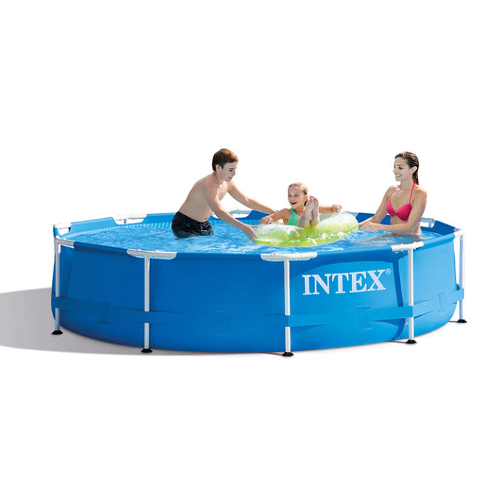 Intex%20-%20Round%20Metal%20Frame%20Swimming%20Pool%20-%2012%20ft%20-%2028210%20-%20Image%204