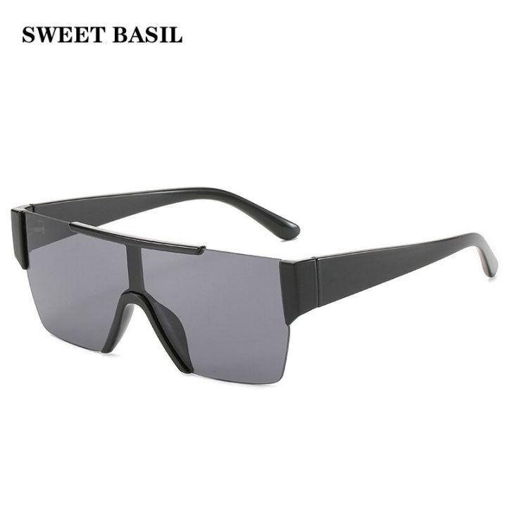 Sweet%20Basil%20Oversized%20Frame%20Sunglasses%20Men%20Women%20One%20Lens%20Goggles%20Big%20Sun%20Glasses%20Rimless%20Eyewear%20Uv400%20Gafas%20De.%20Sol%20-%20Image%203