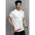 Summer White plain T shirt For Men In Export Quality Fabric Guaranteed. 