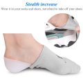 Invisible Height Increase Insoles Women Men Heel Pads silicone gel heel cups Lift Socks insole for heel Arch Support Foot Care. 