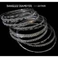 BANGLES / CHORIAN SET OF 13 FOR GIRLS IMPORTED SILVER QWIS-435-20 QUALITY WEB STORE. 