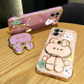 note13 Flower Strap Cute Rabbit Phone Holder Case On For Xiaomi Redmi Note 13 Pro 13pro Redmi 13C A3 A1 Plus 4G 5G Stand Cover. 