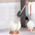 Lotùs Design Toilet Brush and Holder Floor-Standing Cleaning Brush Automatic Opening and Closing Bathroom Toilet Cleaning Tools.. 