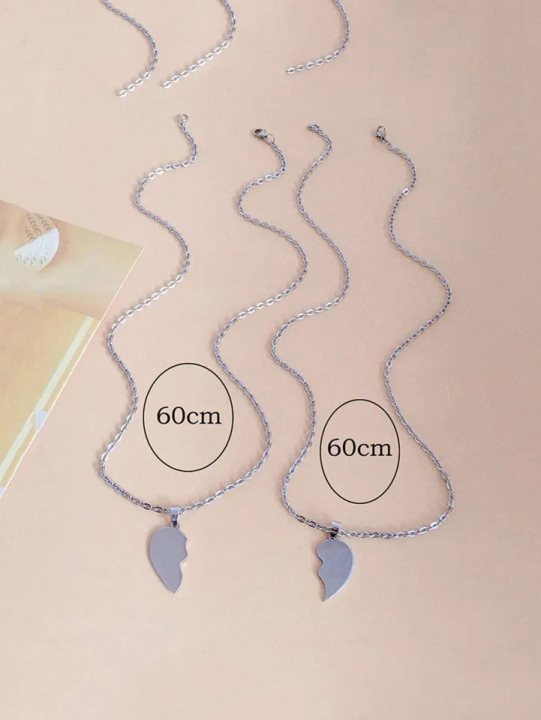 Eldorado%202%20Piece%20A%20classic%20broken%20heart%20locket%20love%20Locket%20with%20Black%20and%20Silver%20Chain%20Necklace%20for%20Lovers%20and%20Best%20Friends%20-%20Image%203