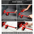 Furniture Moving Tool Heavy Object Mover Furniture Transport Lifter & Furniture Slides Moving House Cabinet Sofa Bed Desk 4 Wheeled Mover Roller 1 Wheel Bar Hand Tools Set. 