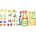 Maze Ball Domino Railway Playset Toy 163 Pcs For Kids New Building Construction Plastic 3d Mazeball Domino Blocks Game For Teenagers Educational DIY Intelligent Creativity & Fun Block Toy Figures Game Both Indoor & Outdoor For Kids, Teenagers, & Children. 