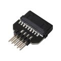 Motherboard USB2.0 9Pin to USB3.0 19pin Front Panel Connector Converter USB 3.0 19/20pin to USB 2.0 9pin Header Female Adapter. 