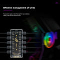 5V 3-pin RGB 10 hub splitter Sata power argb 3pin male connector extension cable adapter. 