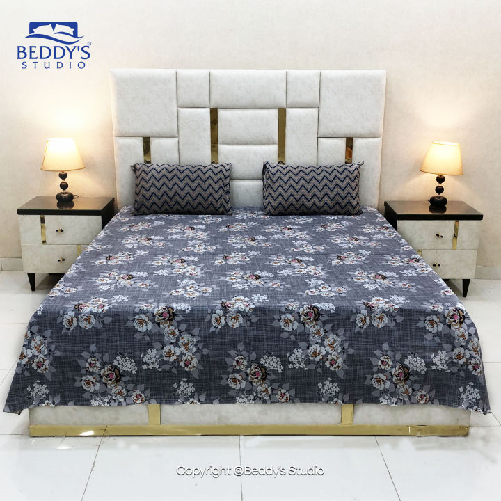 Beddys%20Studio%20Double%20%7C%20King%20Size%20Printed%20Bedsheet%20Set%20With%202%20Pillow%20Cover%20(19%20x%2029)%20Inches%20-%20Image%203