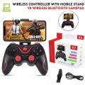Wired & Wireless Xbox Controller - Bluetooth Gamepad With Mobile Stand - Microsoft Joystick Xbox 360 With Vibration - Controller For IOS, Android, Laptop, PC & Xbox - Black. 