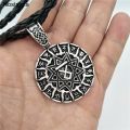 Svarog And Talisman Amulets Viking Runes Othala Slavic Kolovrat Star Of Russia Pentagram Pendants Necklace Women Men. 