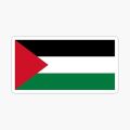 SMRT Palestine Flag Sticker 5x2.5 Inch - Free Palestine Vinyl Decals for Car Window, Bumper, Laptop - Waterproof Palestine Stickers for Expressing Solidarity and Support. 