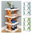 3,4,5 and 6 Layers Stackable Shoe Rack Easy-assembled Shoe Organizer and Storage Plastic Shoes Cabinets Space-Saving Closet Shoes Shelf. 