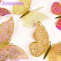 Amamia 3D Stickers Clear Texture Realistic 3D Pattern Butterfly Wall Stickers. 